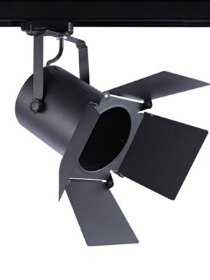 ΣΠΟΤ ΦΩΤΙΣΤΙΚΟ ΡΑΓΑΣ ΤΡΙΦΑΣΙΚΟ ΑΣΤΑΛΙ ΜΑΥΡΟ ΜΕ ΒΡΑΧΙΟΝΑ ΣΥΜΒΑΤΙΚΟ 1xΕ27 PAR30 IP20 305x185x305mm