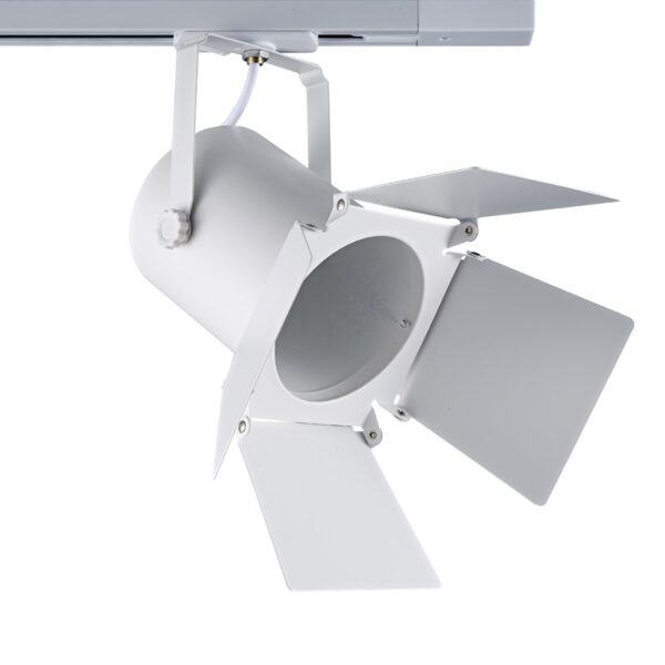 ΣΠΟΤ ΦΩΤΙΣΤΙΚΟ ΡΑΓΑΣ ΜΟΝΟΦΑΣΙΚΟ ΑΣΤΑΛΙ ΛΕΥΚΟ ΜΕ ΒΡΑΧΙΟΝΑ ΣΥΜΒΑΤΙΚΟ 1xΕ27 PAR30 IP20 305x185x305mm