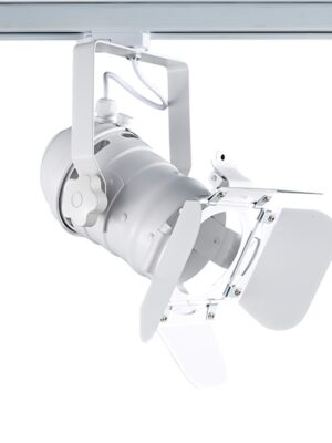 ΣΠΟΤ ΦΩΤΙΣΤΙΚΟ ΡΑΓΑΣ ΤΡΙΦΑΣΙΚΟ ΑΣΤΑΛΙ ΛΕΥΚΟ ΜΕ ΒΡΑΧΙΟΝΑ ΣΥΜΒΑΤΙΚΟ 1xΕ27 PAR30 IP20 315x248x340mm