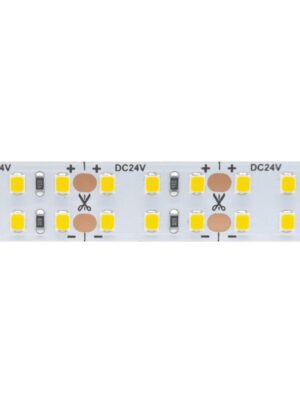 LED SMD STRIP 24V DC 40W/M 3000K 4120LM/M IP20 15MM Ra80 OSRAM 2835 240LEDS/M 3SDCM 5M REEL 5YRS