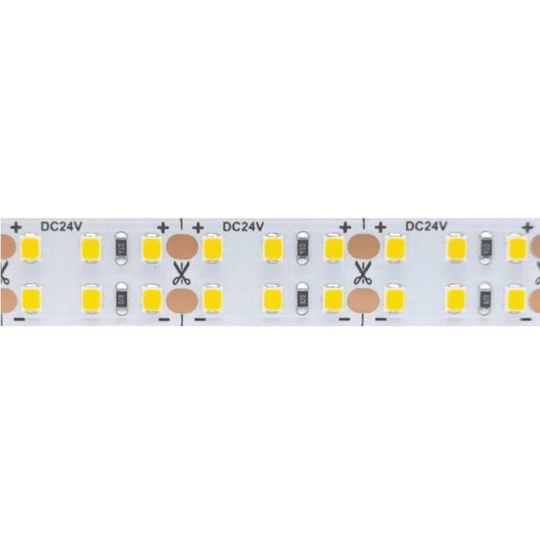LED SMD STRIP 24V DC 40W/M 3000K 4120LM/M IP20 15MM Ra80 OSRAM 2835 240LEDS/M 3SDCM 5M REEL 5YRS