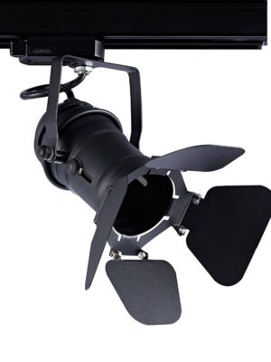 ΣΠΟΤ ΦΩΤΙΣΤΙΚΟ ΡΑΓΑΣ ΤΡΙΦΑΣΙΚΟ ΑΣΤΑΛΙ ΜΑΥΡΟ ΜΕ ΒΡΑΧΙΟΝΑ ΣΥΜΒΑΤΙΚΟ 1xGU10 IP44 160x193x235mm