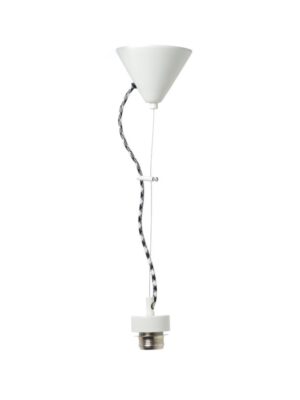 NETTO ΦΩΤΙΣΤΙΚΟ ΚΡΕΜΑΣΤΟ ΑΣΠΡΟΜΑΥΡΟ ΜΕΤΑΛΛΙΚΟ ΣΥΜΒΑΤΙΚΟ 1ΧΕ27 IP20 1000mm