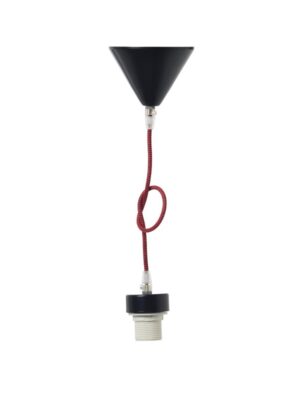 NETTO ΦΩΤΙΣΤΙΚΟ ΚΡΕΜΑΣΤΟ ΜΑΥΡΟ ΜΕΤΑΛΛΙΚΟ ΣΥΜΒΑΤΙΚΟ 1ΧΕ27 IP20 1000mm