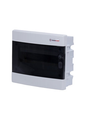 ΧΩΝΕΥΤΗ ΔΙΑΦΑΝΗ ΠΛΑΣΤΙΚΗ ΠΟΡΤΑ ΚΑΙ ΠΛΑΣΤΙΚΟ ΠΛΑΙΣΙΟ U12-C 12 ΘΕΣΕΩΝ 1 ΣΕΙΡΑ IP40