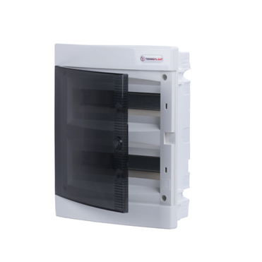 ΧΩΝΕΥΤΗ ΔΙΑΦΑΝΗ ΠΛΑΣΤΙΚΗ ΠΟΡΤΑ ΚΑΙ ΠΛΑΣΤΙΚΟ ΠΛΑΙΣΙΟ U24-C 24 ΘΕΣΕΩΝ 2 ΣΕΙΡΩΝ IP40