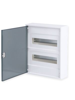 ΠΙΝΑΚΑΣ N24-ALFA 24 ΘΕΣΕΩΝ 2 ΣΕΙΡΩΝ ΠΛΑΣΤΙΚΟΣ ΕΠΙΤΟΙΧΟΣ ΜΕ ΔΙΑΦΑΝΗ ΠΛΑΣΤΙΚΗ ΠΟΡΤΑ ΚΑΙ ΠΛΑΣΤΙΚΟ ΠΛΑΙΣΙΟ IP40