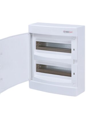 ΠΙΝΑΚΑΣ N24CW 24 ΘΕΣΕΩΝ 2 ΣΕΙΡΩΝ ΠΛΑΣΤΙΚΟΣ ΕΠΙΤΟΙΧΟΣ ΜΕ ΛΕΥΚΗ ΠΛΑΣΤΙΚΗ ΠΟΡΤΑ ΚΑΙ ΠΛΑΣΤΙΚΟ ΠΛΑΙΣΙΟ IP40