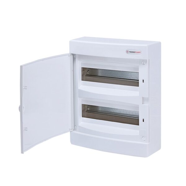 ΠΙΝΑΚΑΣ N24CW 24 ΘΕΣΕΩΝ 2 ΣΕΙΡΩΝ ΠΛΑΣΤΙΚΟΣ ΕΠΙΤΟΙΧΟΣ ΜΕ ΛΕΥΚΗ ΠΛΑΣΤΙΚΗ ΠΟΡΤΑ ΚΑΙ ΠΛΑΣΤΙΚΟ ΠΛΑΙΣΙΟ IP40