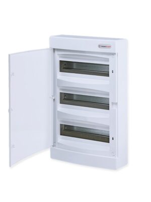 ΠΙΝΑΚΑΣ N36CW 36 ΘΕΣΕΩΝ 3 ΣΕΙΡΩΝ ΠΛΑΣΤΙΚΟΣ ΕΠΙΤΟΙΧΟΣ ΜΕ ΛΕΥΚΗ ΠΛΑΣΤΙΚΗ ΠΟΡΤΑ ΚΑΙ ΠΛΑΣΤΙΚΟ ΠΛΑΙΣΙΟ IP40