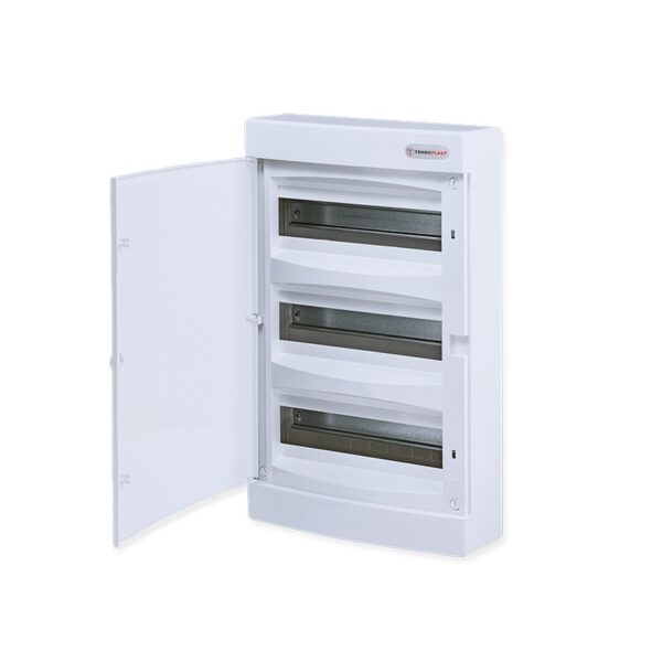 ΠΙΝΑΚΑΣ N36CW 36 ΘΕΣΕΩΝ 3 ΣΕΙΡΩΝ ΠΛΑΣΤΙΚΟΣ ΕΠΙΤΟΙΧΟΣ ΜΕ ΛΕΥΚΗ ΠΛΑΣΤΙΚΗ ΠΟΡΤΑ ΚΑΙ ΠΛΑΣΤΙΚΟ ΠΛΑΙΣΙΟ IP40