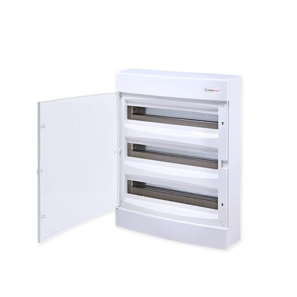 ΠΙΝΑΚΕΣ N3X18CW 54 ΘΕΣΕΩΝ 3 ΣΕΙΡΩΝ ΠΛΑΣΤΙΚΟΙ ΕΠΙΤΟΙΧΟΙ ΜΕ ΛΕΥΚΗ ΠΛΑΣΤΙΚΗ ΠΟΡΤΑ ΚΑΙ ΠΛΑΣΤΙΚΟ ΠΛΑΙΣΙΟ IP40