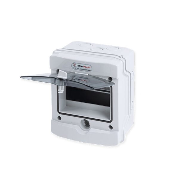 ΠΙΝΑΚΑΣ N6-D 6 ΘΕΣΕΩΝ 1 ΣΕΙΡΑ ΠΛΑΣΤΙΚΟΣ ΕΠΙΤΟΙΧΟΣ ΜΕ ΔΙΑΦΑΝΗ ΠΛΑΣΤΙΚΗ ΠΟΡΤΑ ΚΑΙ ΠΛΑΣΤΙΚΟ ΠΛΑΙΣΙΟ IP65