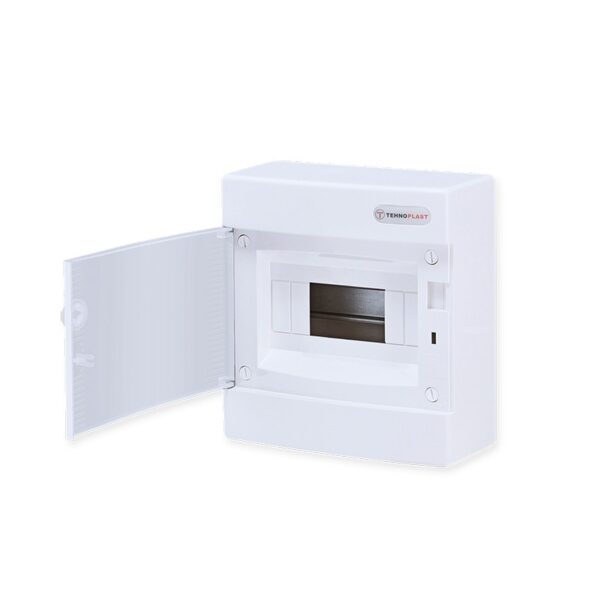 ΠΙΝΑΚΑΣ N8CW 8 ΘΕΣΕΩΝ 1 ΣΕΙΡΑ ΠΛΑΣΤΙΚΟΣ ΕΠΙΤΟΙΧΟΣ ΜΕ ΛΕΥΚΗ ΠΛΑΣΤΙΚΗ ΠΟΡΤΑ ΚΑΙ ΠΛΑΣΤΙΚΟ ΠΛΑΙΣΙΟ IP40