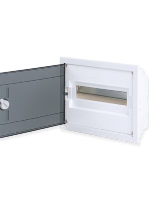 ΧΩΝΕΥΤΗ ΔΙΑΦΑΝΗ ΠΛΑΣΤΙΚΗ ΠΟΡΤΑ ΚΑΙ ΠΛΑΣΤΙΚΟ ΠΛΑΙΣΙΟ U12A 12 ΘΕΣΕΩΝ 1 ΣΕΙΡΑ IP40