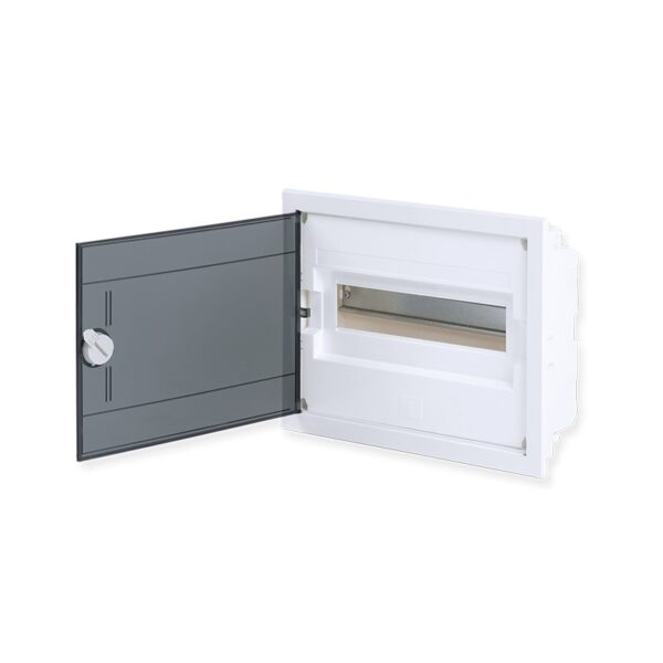 ΧΩΝΕΥΤΗ ΔΙΑΦΑΝΗ ΠΛΑΣΤΙΚΗ ΠΟΡΤΑ ΚΑΙ ΠΛΑΣΤΙΚΟ ΠΛΑΙΣΙΟ U12A 12 ΘΕΣΕΩΝ 1 ΣΕΙΡΑ IP40