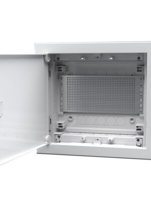 ΧΩΝΕΥΤΗ ΛΕΥΚΗ ΜΕΤΑΛΛΙΚΗ ΠΟΡΤΑ ΚΑΙ ΜΕΤΑΛΛΙΚΟ ΠΛΑΙΣΙΟ U12EP ΓΙΑ ΣΥΣΚΕΥΕΣ ΠΟΛΥΜΕΣΩΝ ΚΑΙ ΤΗΛΕΠΙΚΟΙΝΩΝΙΩΝ IP30