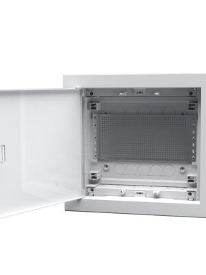 ΧΩΝΕΥΤΗ ΛΕΥΚΗ ΜΕΤΑΛΛΙΚΗ ΠΟΡΤΑ ΚΑΙ ΜΕΤΑΛΛΙΚΟ ΠΛΑΙΣΙΟ U12F ΓΙΑ ΣΥΣΚΕΥΕΣ ΠΟΛΥΜΕΣΩΝ ΚΑΙ ΤΗΛΕΠΙΚΟΙΝΩΝΙΩΝ IP30