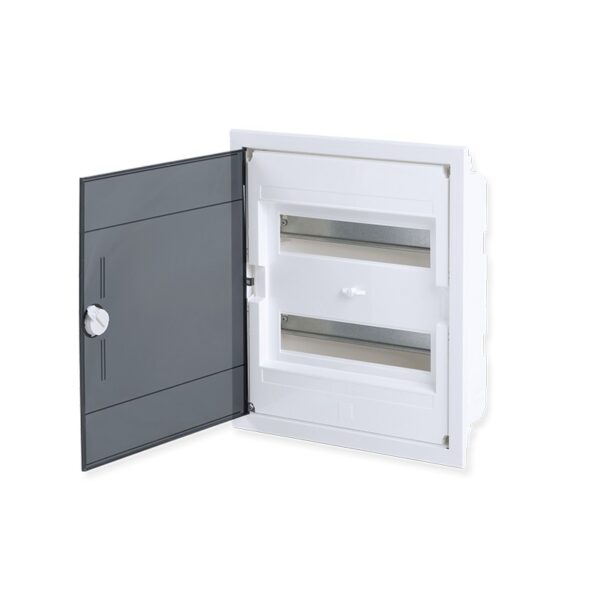 ΧΩΝΕΥΤΗ ΔΙΑΦΑΝΗ ΠΛΑΣΤΙΚΗ ΠΟΡΤΑ ΚΑΙ ΠΛΑΣΤΙΚΟ ΠΛΑΙΣΙΟ U24A 24 ΘΕΣΕΩΝ 2 ΣΕΙΡΩΝ IP40