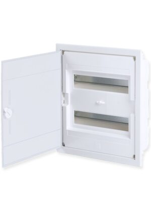 ΧΩΝΕΥΤΗ ΛΕΥΚΗ ΠΛΑΣΤΙΚΗ ΠΟΡΤΑ ΚΑΙ ΠΛΑΣΤΙΚΟ ΠΛΑΙΣΙΟ U24AW 24 ΘΕΣΕΩΝ 2 ΣΕΙΡΩΝ IP40