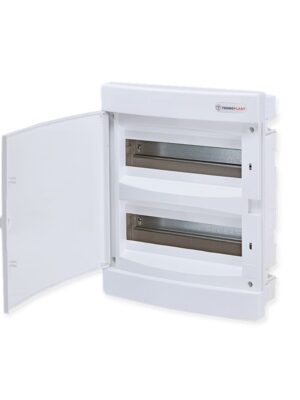 ΧΩΝΕΥΤΗ ΛΕΥΚΗ ΠΛΑΣΤΙΚΗ ΠΟΡΤΑ ΚΑΙ ΠΛΑΣΤΙΚΟ ΠΛΑΙΣΙΟ U24CW 24 ΘΕΣΕΩΝ 2 ΣΕΙΡΩΝ IP40