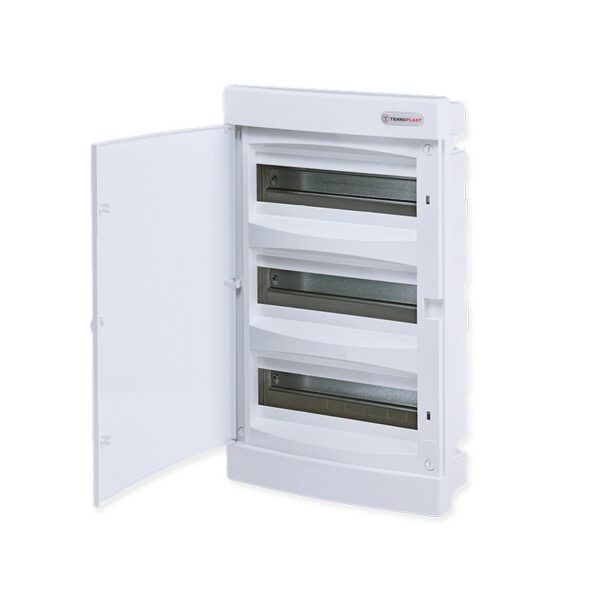 ΧΩΝΕΥΤΗ ΛΕΥΚΗ ΠΛΑΣΤΙΚΗ ΠΟΡΤΑ ΚΑΙ ΠΛΑΣΤΙΚΟ ΠΛΑΙΣΙΟ U36CW 36 ΘΕΣΕΩΝ 3 ΣΕΙΡΩΝ IP40