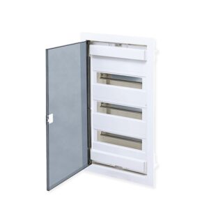 ΧΩΝΕΥΤΗ ΔΙΑΦΑΝΗ ΠΛΑΣΤΙΚΗ ΠΟΡΤΑ ΚΑΙ ΠΛΑΣΤΙΚΟ ΠΛΑΙΣΙΟ U36-FP 36 ΘΕΣΕΩΝ 3 ΣΕΙΡΩΝ IP40