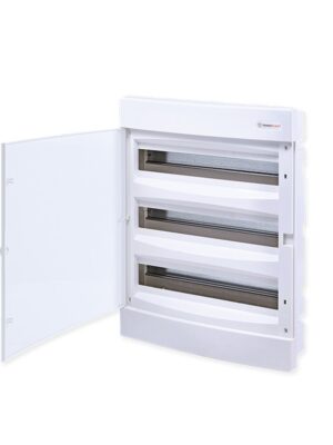 ΧΩΝΕΥΤΗ ΛΕΥΚΗ ΠΛΑΣΤΙΚΗ ΠΟΡΤΑ ΚΑΙ ΠΛΑΣΤΙΚΟ ΠΛΑΙΣΙΟ U2X18CW 54 ΘΕΣΕΩΝ 3 ΣΕΙΡΩΝ IP40