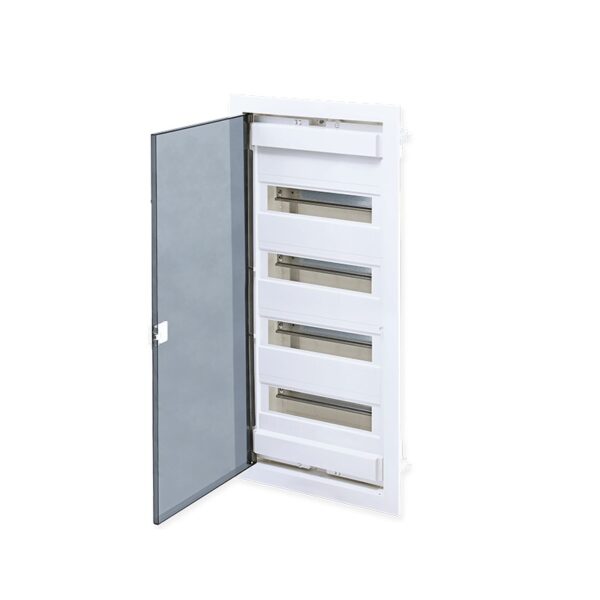 ΧΩΝΕΥΤΗ ΔΙΑΦΑΝΗ ΠΛΑΣΤΙΚΗ ΠΟΡΤΑ ΚΑΙ ΠΛΑΣΤΙΚΟ ΠΛΑΙΣΙΟ U48-FP 48 ΘΕΣΕΩΝ 4 ΣΕΙΡΩΝ IP40