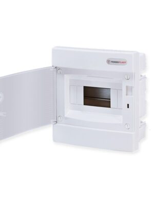 ΧΩΝΕΥΤΗ ΛΕΥΚΗ ΠΛΑΣΤΙΚΗ ΠΟΡΤΑ ΚΑΙ ΠΛΑΣΤΙΚΟ ΠΛΑΙΣΙΟ U8CW 8 ΘΕΣΕΩΝ 1 ΣΕΙΡΑ IP40