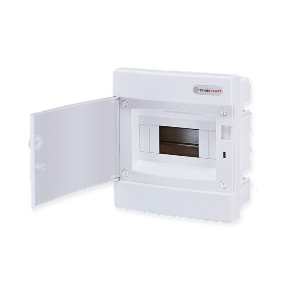 ΧΩΝΕΥΤΗ ΛΕΥΚΗ ΠΛΑΣΤΙΚΗ ΠΟΡΤΑ ΚΑΙ ΠΛΑΣΤΙΚΟ ΠΛΑΙΣΙΟ U8CW 8 ΘΕΣΕΩΝ 1 ΣΕΙΡΑ IP40