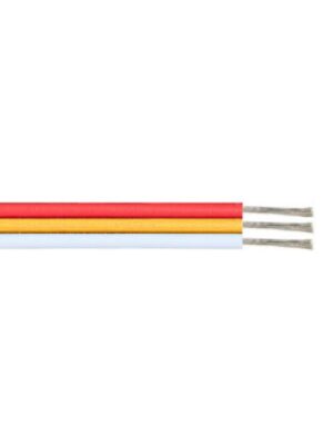 3 WIRE(RED-YELLOW-WHITE) 100M SPOOL (17*0,12mm)