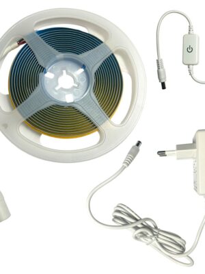 LED COB STRIP 24V DC 8W/M 3000K 1000LM/M IP20 Ra Ra90 320LEDS/M 3M REEL 3YRS