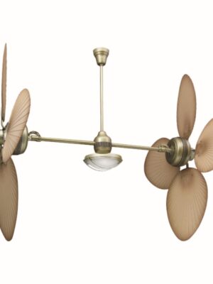 ΑΝΕΜΙΣΤΗΡΑΣ ΟΡΟΦΗΣ ΜΕ ΦΩΣ ΔΙΠΛΟΣ ΧΑΛΚΙΝΟ ΜΟΤΕΡ ΜΠΕΖ ΜΕ 8 ΠΤΕΡΥΓΙΑ PC Φ1300mm