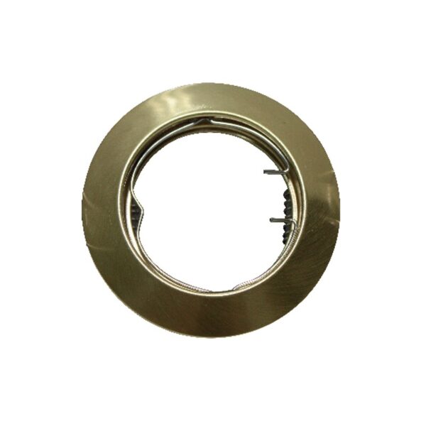 ΣΠΟΤ ΧΩΝΕΥΤΟ ΣΤΡΟΓΓΥΛΟ ΧΡΥΣΟ ΜΑΤ ΣΥΜΒΑΤΙΚΟ 1xGU10 IP20 Φ75mm