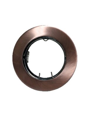 ΣΠΟΤ ΧΩΝΕΥΤΟ ΣΤΡΟΓΓΥΛΟ ΧΑΛΚΙΝΟ ΣΥΜΒΑΤΙΚΟ 1xGU10 IP20 Φ75mm