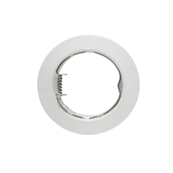 ΣΠΟΤ ΧΩΝΕΥΤΟ ΣΤΡΟΓΓΥΛΟ ΛΕΥΚΟ ΣΥΜΒΑΤΙΚΟ 1xGU10 IP20 Φ75mm