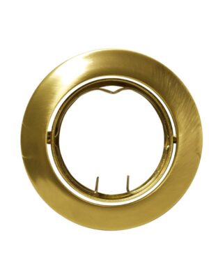 ΣΠΟΤ ΧΩΝΕΥΤΟ ΚΙΝΗΤΟ ΣΤΡΟΓΓΥΛΟ ΧΡΥΣΟ ΜΑΤ ΣΥΜΒΑΤΙΚΟ 1xGU10 IP20 Φ81mm