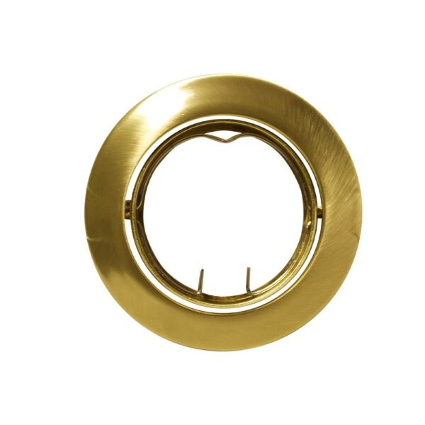 ΣΠΟΤ ΧΩΝΕΥΤΟ ΚΙΝΗΤΟ ΣΤΡΟΓΓΥΛΟ ΧΡΥΣΟ ΜΑΤ ΣΥΜΒΑΤΙΚΟ 1xGU10 IP20 Φ81mm