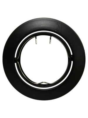 ΣΠΟΤ ΧΩΝΕΥΤΟ ΚΙΝΗΤΟ ΣΤΡΟΓΓΥΛΟ ΜΑΥΡΟ ΜΕΤΑΛΛΙΚΟ ΓΚΡΙ ΣΥΜΒΑΤΙΚΟ 1xGU10 IP20 Φ81mm