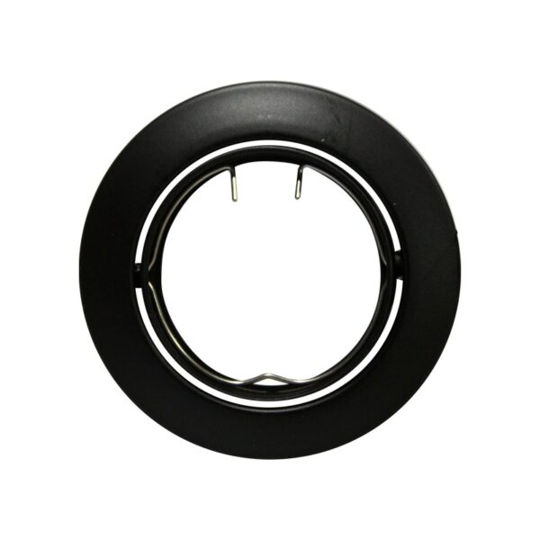 ΣΠΟΤ ΧΩΝΕΥΤΟ ΚΙΝΗΤΟ ΣΤΡΟΓΓΥΛΟ ΜΑΥΡΟ ΜΕΤΑΛΛΙΚΟ ΓΚΡΙ ΣΥΜΒΑΤΙΚΟ 1xGU10 IP20 Φ81mm