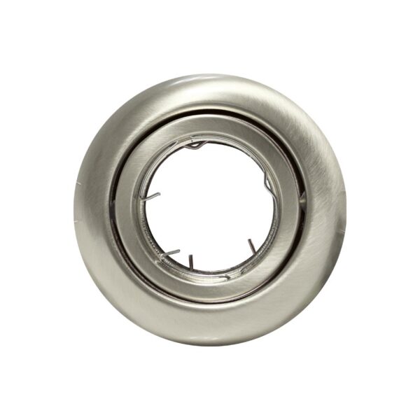 ΣΠΟΤ ΧΩΝΕΥΤΟ ΚΙΝΗΤΟ ΣΤΡΟΓΓΥΛΟ ΑΤΣΑΛΙ ΝΙΚΕΛ ΜΑΤ ΣΥΜΒΑΤΙΚΟ 1xGU10 IP20 Φ103mm