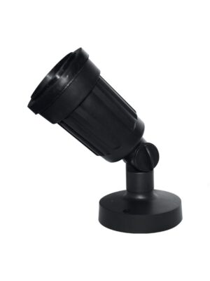 PAR38 - ΣΠΟΤ ΤΟΙΧΟΥ PC ΜΑΥΡΟ ΣΥΜΒΑΤΙΚΟ 1xΕ27 IP54 80x100x220mm