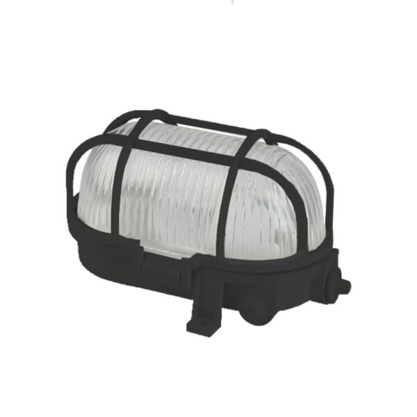 ΑΠΛΙΚΑ ΧΕΛΩΝΑ ΕΝΙΣΧΥΜΕΝΟ ΠΛΑΣΤΙΚΟ & ΓΥΑΛΙ ΜΑΥΡΟ ΣΥΜΒΑΤΙΚΟ 1xΕ27 IP44 186x125x105mm