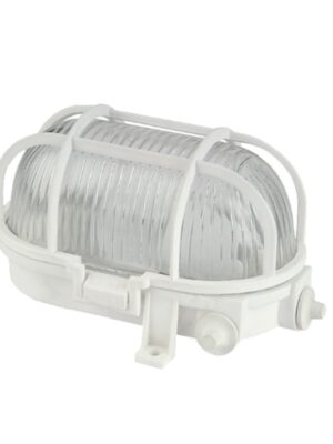 ΑΠΛΙΚΑ ΧΕΛΩΝΑ ΕΝΙΣΧΥΜΕΝΟ ΠΛΑΣΤΙΚΟ & ΓΥΑΛΙ ΛΕΥΚΟ ΣΥΜΒΑΤΙΚΟ 1xΕ27 IP44 186x125x105mm