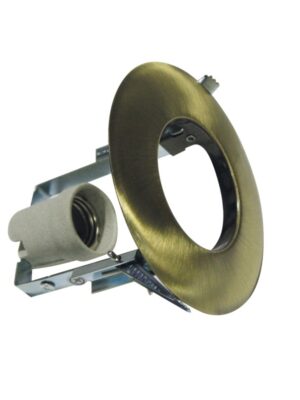 ΣΠΟΤ ΧΩΝΕΥΤΟ ΣΤΡΟΓΓΥΛΟ ΑΤΣΑΛΙ ΜΠΡΟΝΖΕ ΣΥΜΒΑΤΙΚΟ 1xE14  IP20 Φ104x95mm