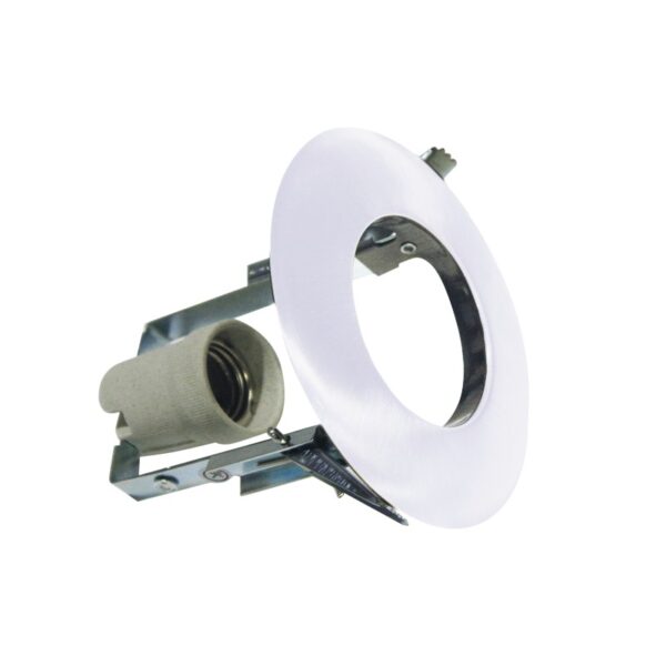 ΣΠΟΤ ΧΩΝΕΥΤΟ ΣΤΡΟΓΓΥΛΟ ΑΤΣΑΛΙ ΑΜΜΩΔΕΣ ΛΕΥΚΟ ΣΥΜΒΑΤΙΚΟ 1xE14  IP20 Φ104x95mm