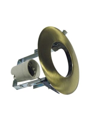 ΣΠΟΤ ΧΩΝΕΥΤΟ ΣΤΡΟΓΓΥΛΟ ΑΤΣΑΛΙ ΜΠΡΟΝΖΕ ΣΥΜΒΑΤΙΚΟ 1xE27  IP20 Φ128x115mm