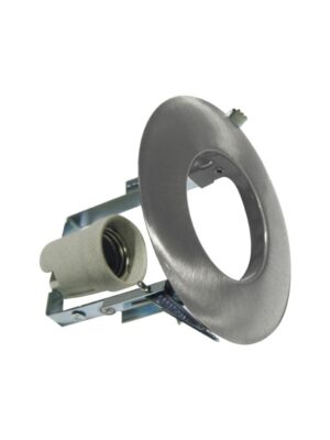 ΣΠΟΤ ΧΩΝΕΥΤΟ ΣΤΡΟΓΓΥΛΟ ΑΤΣΑΛΙ ΝΙΚΕΛ ΜΑΤ  ΣΥΜΒΑΤΙΚΟ 1xE27  IP20 Φ128x115mm