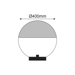 ΜΠΑΛΑ ΦΩΤΙΣΤΙΚΟ ΑΚΡΥΛΙΚΗ ΓΑΛΑΚΤΕΡΗ ΟΠΑΛ ΣΥΜΒΑΤΙΚΟ 1xΕ27 IP45 400x150x430mm